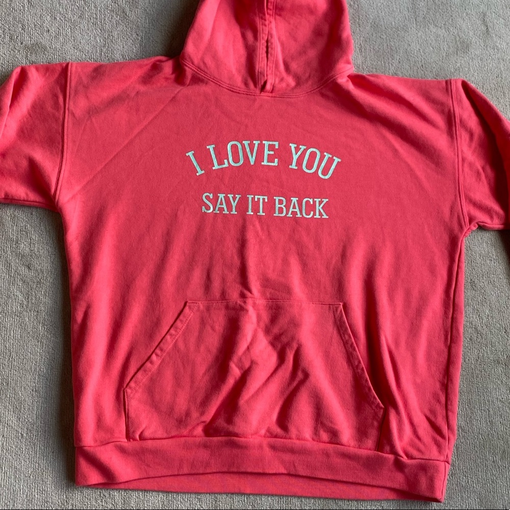 Lonely ghost I love you say it back hoodie